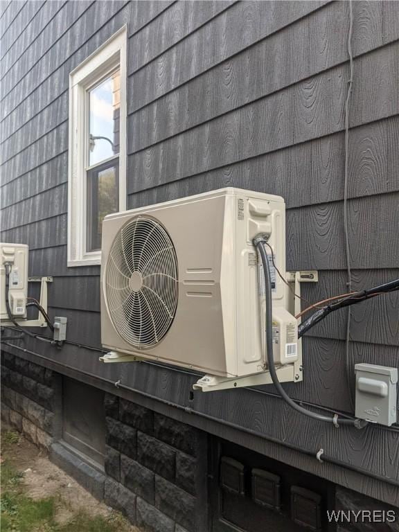 exterior details with ac unit