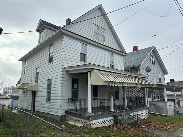 view of front of house with a porch