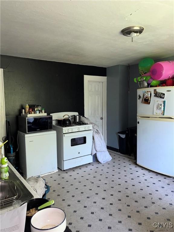 kitchen with white appliances