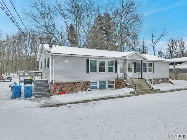 view of front of home