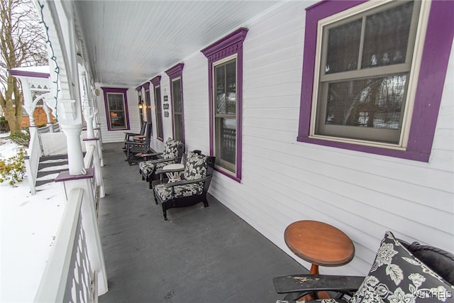 view of patio / terrace with covered porch