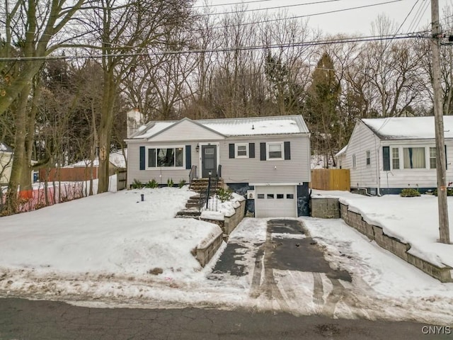 view of front of house featuring a garage