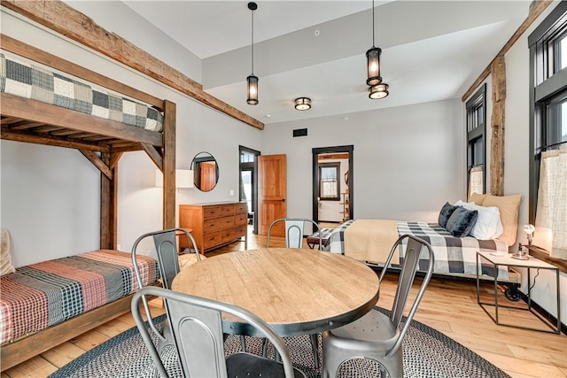 dining room featuring light wood-type flooring