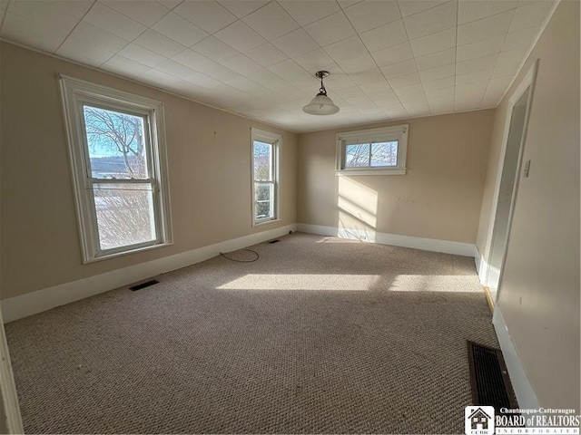 view of carpeted empty room