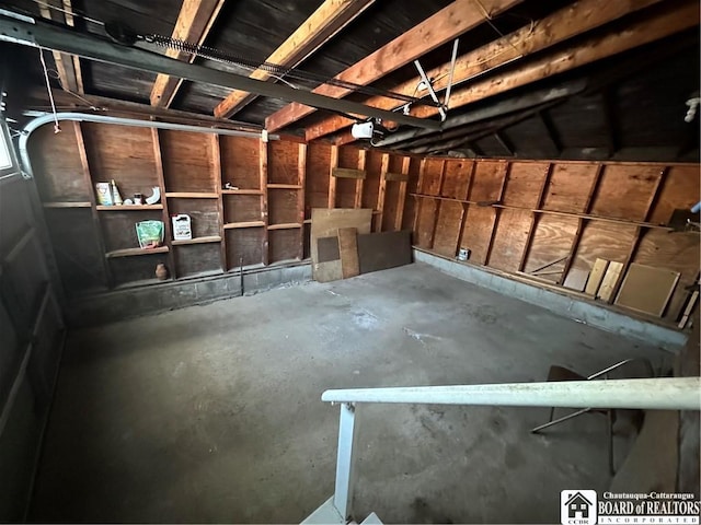 view of basement