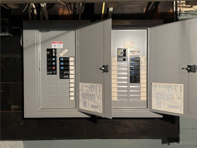 utility room with electric panel