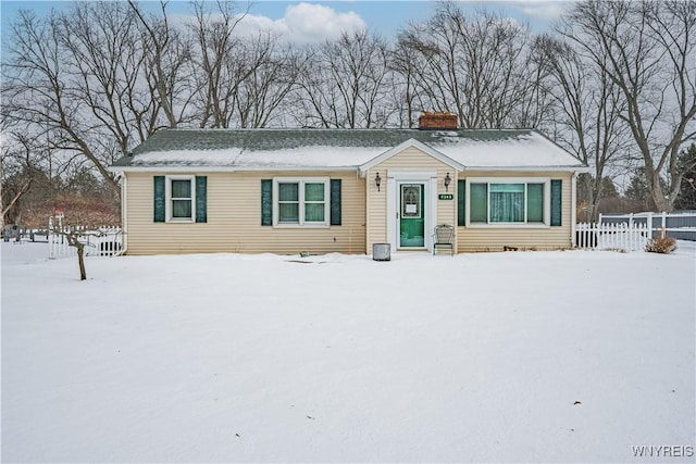 view of front of home