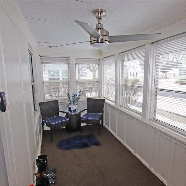 view of sunroom / solarium