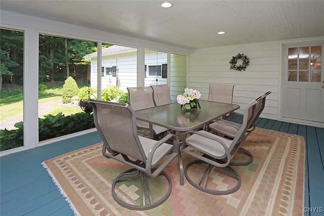 view of sunroom / solarium