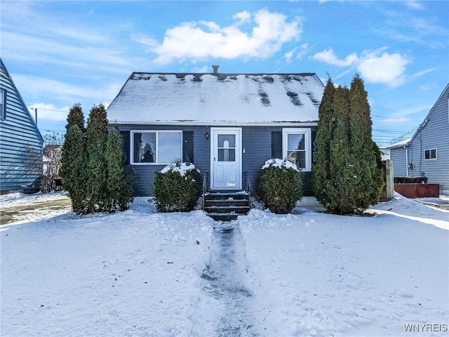 view of bungalow-style home