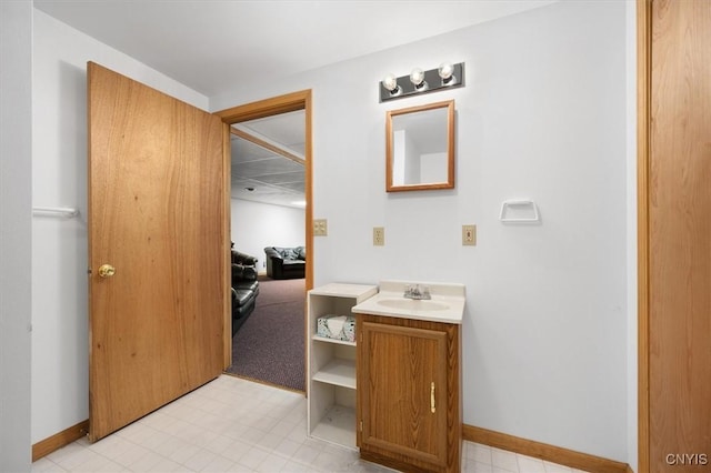 bathroom with vanity