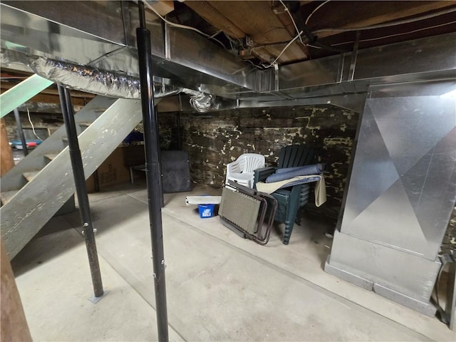 view of basement