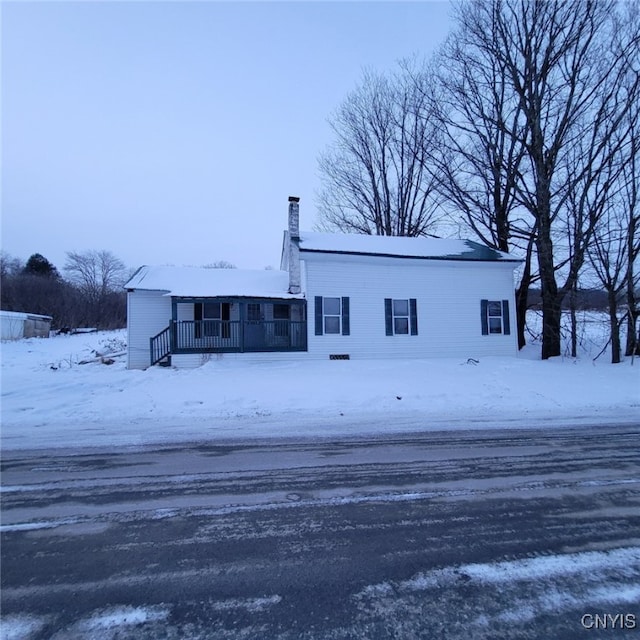 view of front of home with a porch