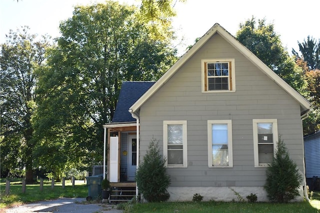 view of rear view of property