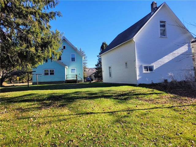 exterior space with a lawn