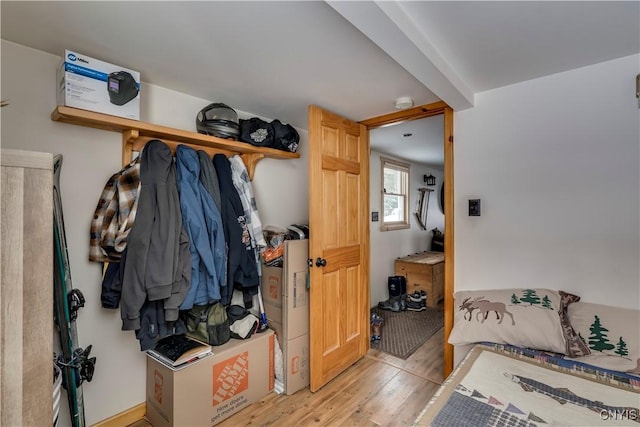 interior space with light wood-type flooring