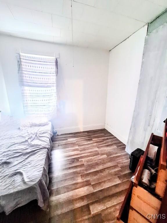 bedroom featuring wood-type flooring