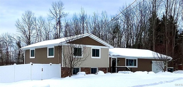 view of front of home