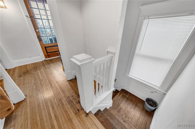 interior space featuring wood-type flooring