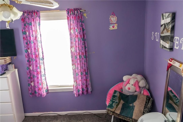 bedroom featuring carpet flooring