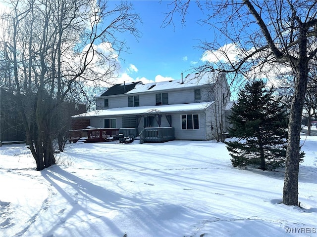 view of property featuring a deck