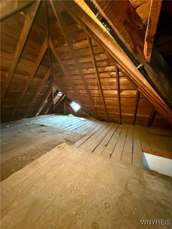 view of attic