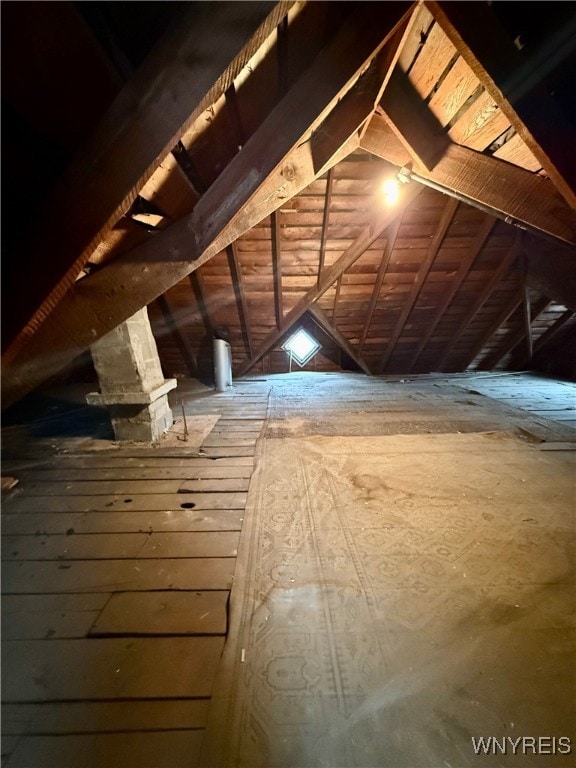 view of attic