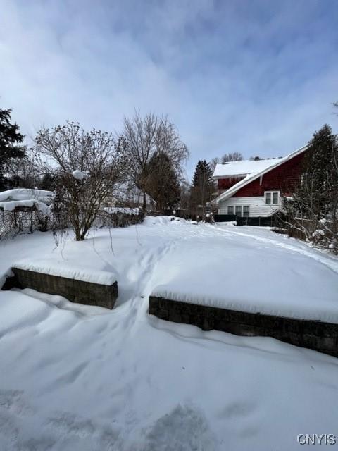 view of snowy yard