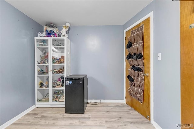 interior space featuring light hardwood / wood-style floors