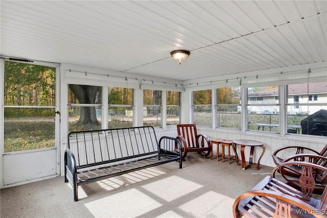 view of sunroom / solarium