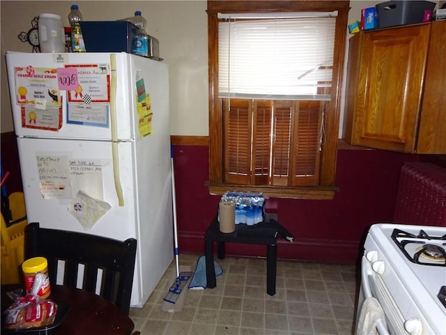 kitchen featuring white appliances