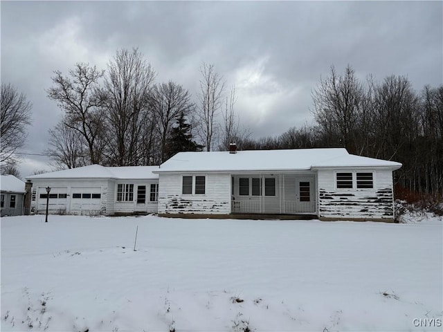 ranch-style house with a garage