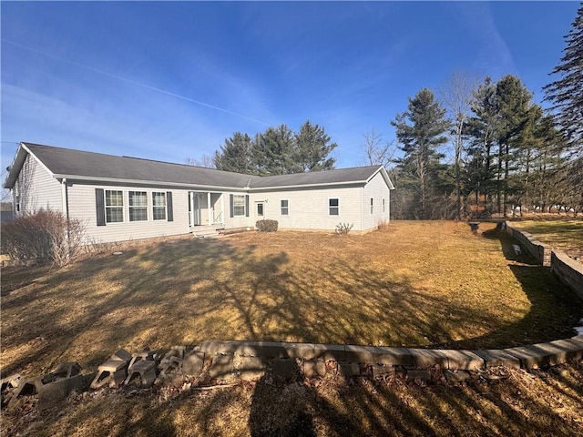 view of rear view of property