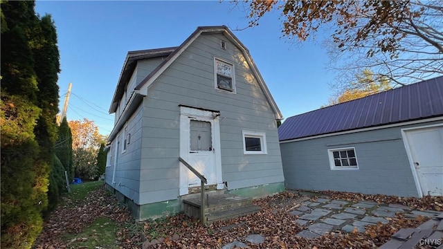 view of rear view of property