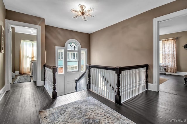 interior space featuring dark hardwood / wood-style flooring