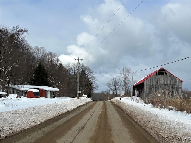 view of road