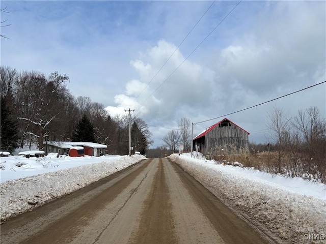 view of road