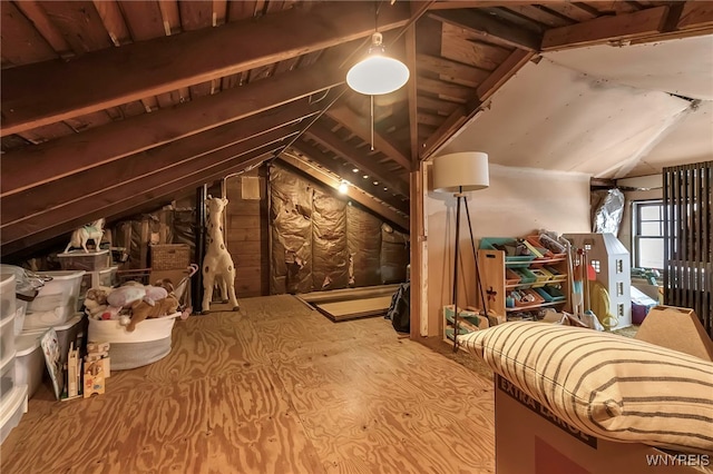 view of attic