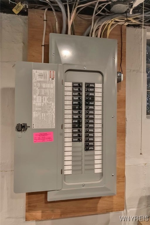 utility room featuring electric panel