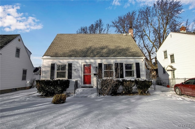 view of cape cod home