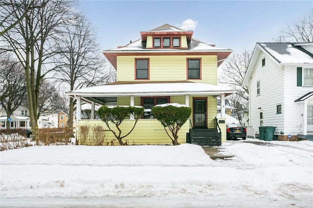 view of front of home featuring a porch