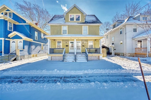 view of front of home featuring a porch