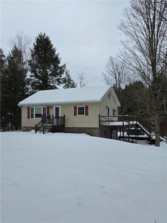 view of front of home