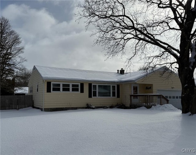 view of ranch-style home