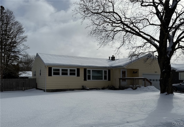 view of front of home