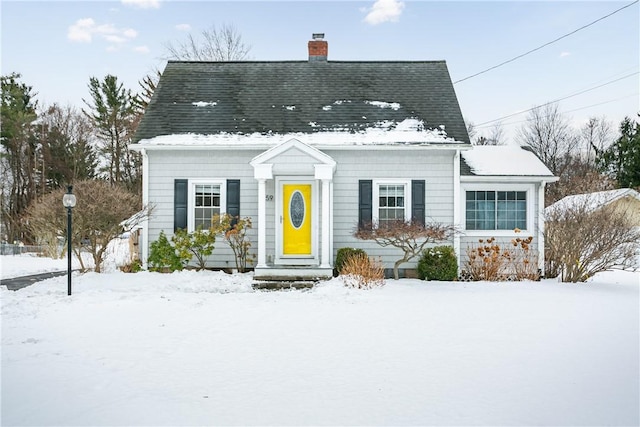 view of cape cod home