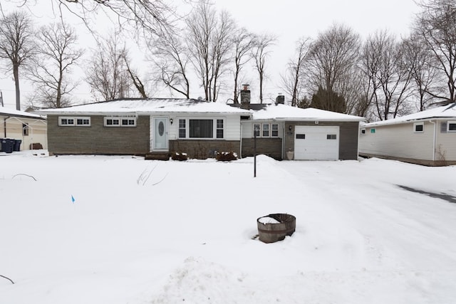 ranch-style house with a garage