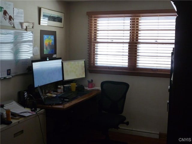 view of office area