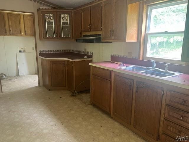 kitchen featuring sink