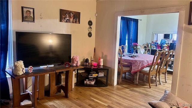 interior space featuring hardwood / wood-style floors